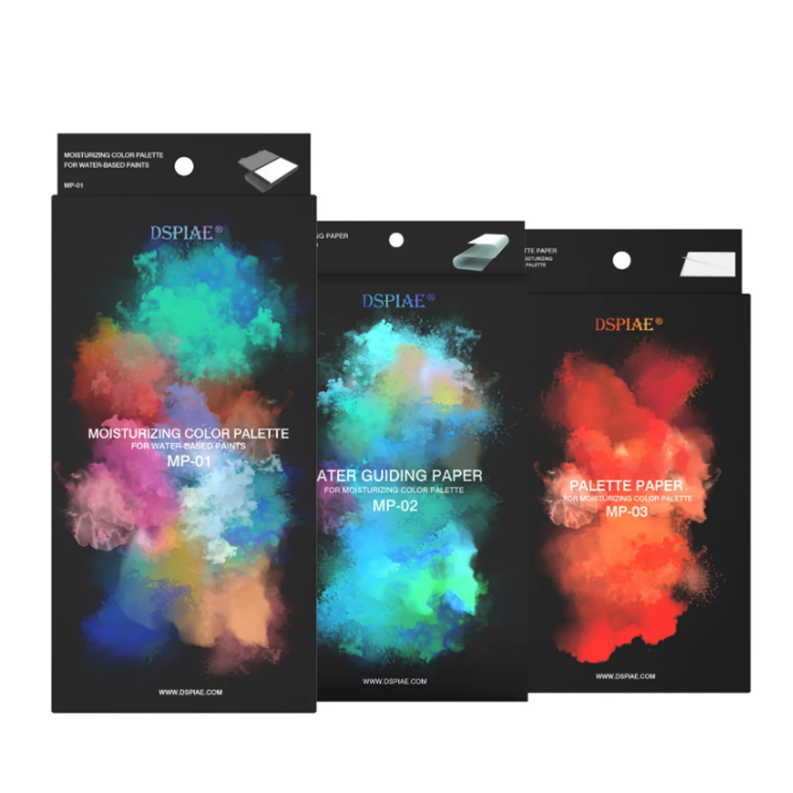 DSPIAE MP-01 MP-02 MP-03 Moisturizing Color Palette for Water-based Paints Moisture-retaining Palette For Acrylic Paints 50pcs